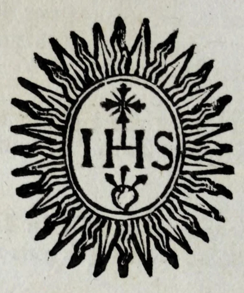 An illustration from Exercitia spiritualia S. Ignatij Loyolae, Societatis Iesu fundatoris : cum breui instructione meditandi ex ipsismet exercitijs deprompta : et breue sanctissimi D.N. Alexandri VII de indulgentia plenaria pro ijs, qui exercentur, 1663, leaf 90