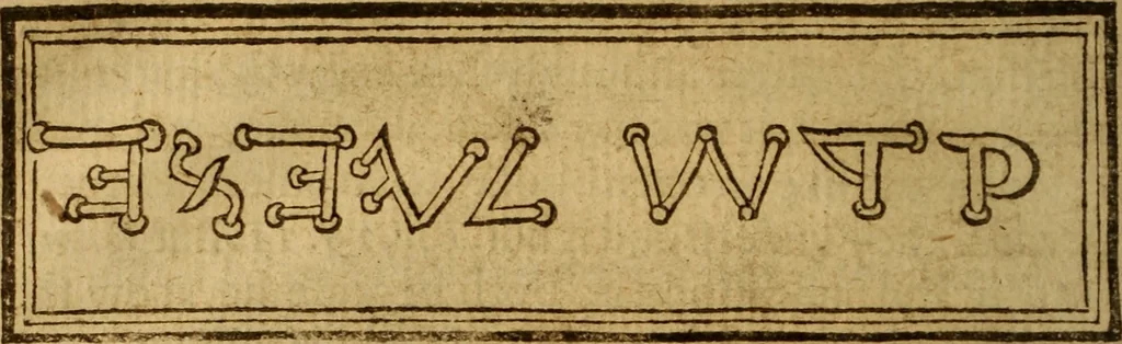 An illustration from Exercitations divine : containing diverse questions and solutions for the right understanding of the Scriptures, proving the necessitie, majestie, integritie, perspicuitie, and sense thereof, as also shewing the singular prerogatives wherewith the Lord indued those whom he appointed to bee the pen-men of them, together with the excellencie and use of divinitie above all humane sciences : all which are cleared out of the Hebrew, and Greeke, the two originall languages in which the Scriptures were first written, by comparing them with the Samaritane, Chaldie, and Syriack copies, and with the Greeke interpretors, and vulgar Latine translation ..., 1634, leaf 123