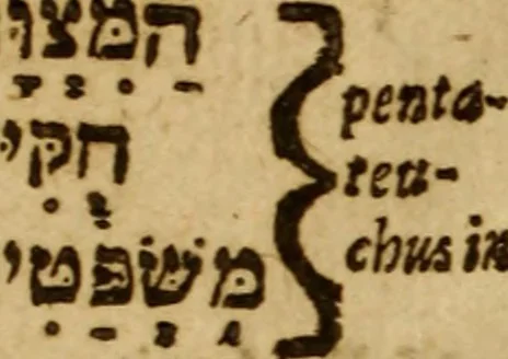 An illustration from Exercitations divine : containing diverse questions and solutions for the right understanding of the Scriptures, proving the necessitie, majestie, integritie, perspicuitie, and sense thereof, as also shewing the singular prerogatives wherewith the Lord indued those whom he appointed to bee the pen-men of them, together with the excellencie and use of divinitie above all humane sciences : all which are cleared out of the Hebrew, and Greeke, the two originall languages in which the Scriptures were first written, by comparing them with the Samaritane, Chaldie, and Syriack copies, and with the Greeke interpretors, and vulgar Latine translation ..., 1634, leaf 197