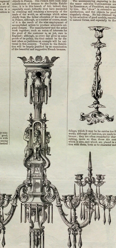 An illustration from The exhibition of art-industry in Dublin, 1853, leaf 66