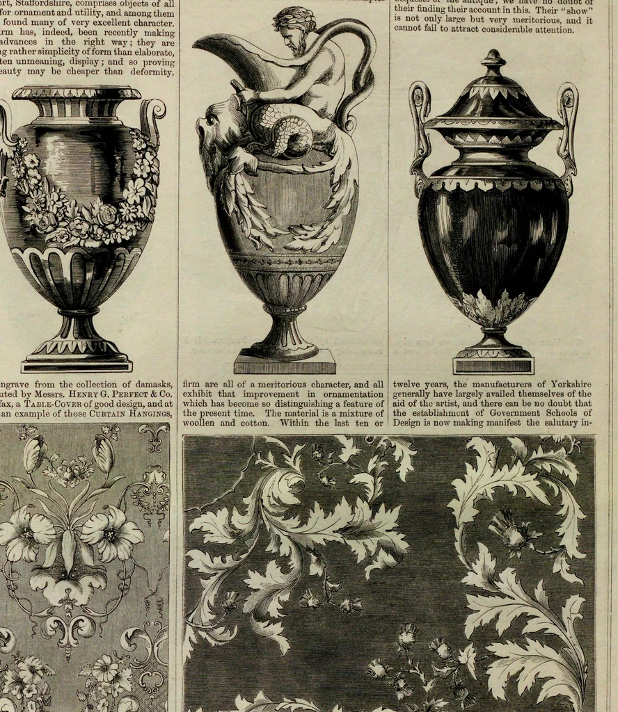 An illustration from The exhibition of art-industry in Dublin, 1853, leaf 73