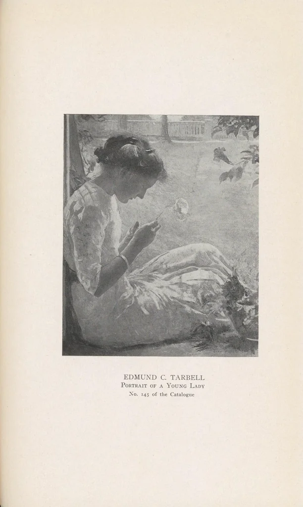 An illustration from Exhibition of Contemporary American Oil Paintings, 1907, leaf 83