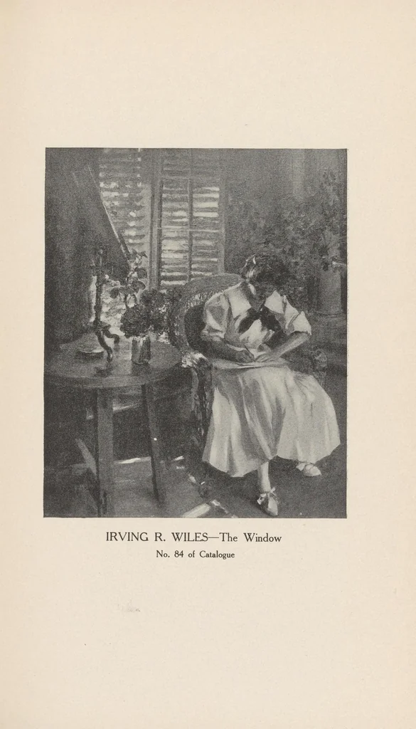 An illustration from Exhibition of Contemporary American Oil Paintings, 1907, leaf 43