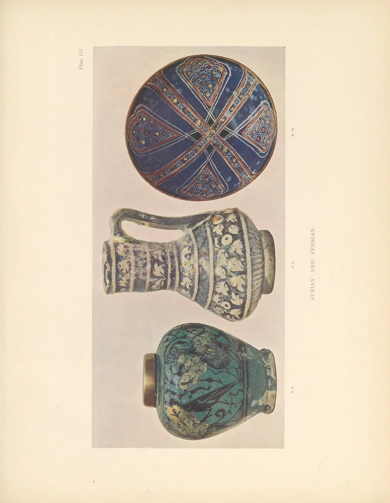 An illustration from Exhibition of the faience of Persia and the nearer East, 1908, leaf 117