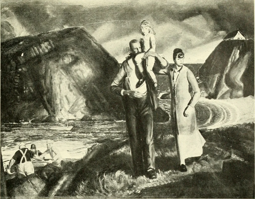 An illustration from Exhibition of American art : June 9th to 5th July, Galerie de la Chambre syndicale des beaux-arts, 1920, leaf 14