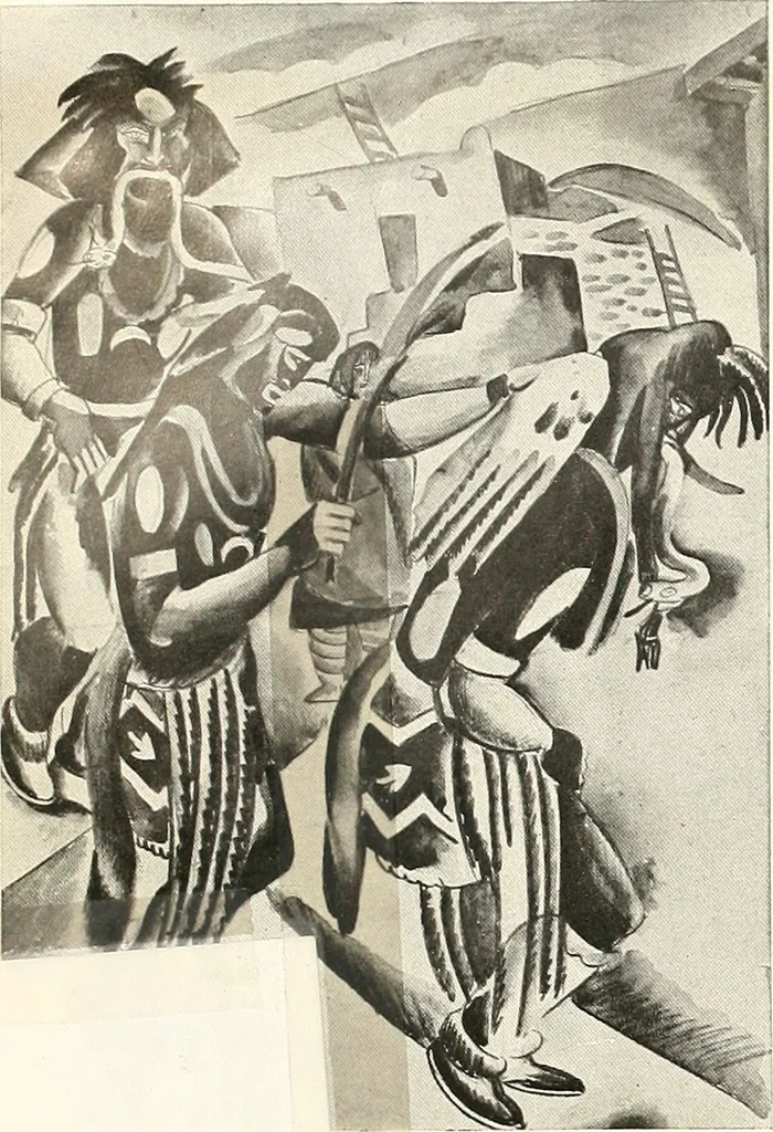 An illustration from Exhibition of American art : June 9th to 5th July, Galerie de la Chambre syndicale des beaux-arts, 1920, leaf 17