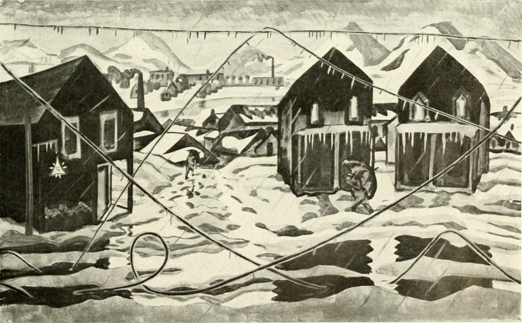 An illustration from Exhibition of American art : June 9th to 5th July, Galerie de la Chambre syndicale des beaux-arts, 1920, leaf 22