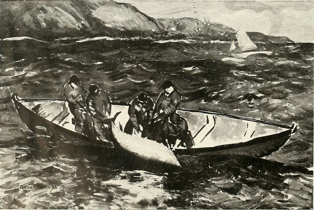 An illustration from Exhibition of American art : June 9th to 5th July, Galerie de la Chambre syndicale des beaux-arts, 1920, leaf 23