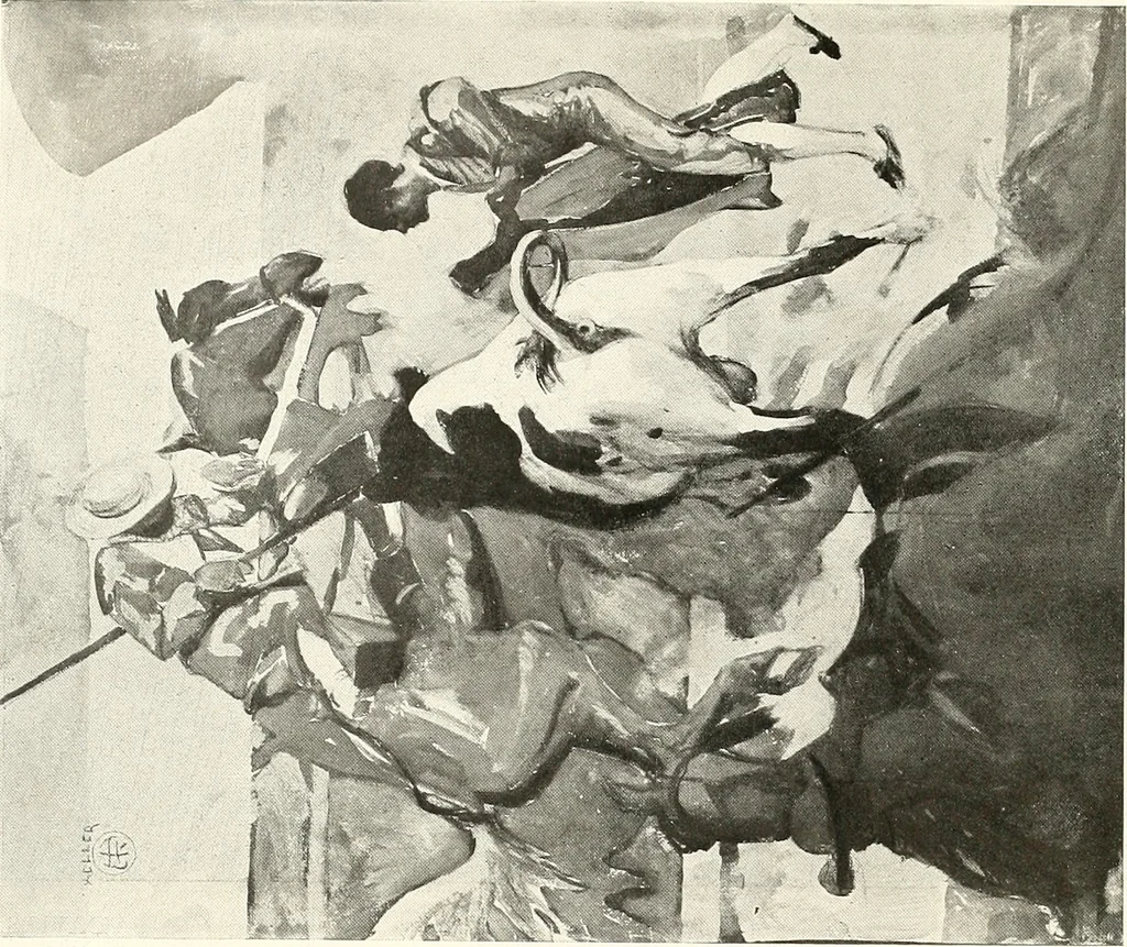 An illustration from Exhibition of American art : June 9th to 5th July, Galerie de la Chambre syndicale des beaux-arts, 1920, leaf 25