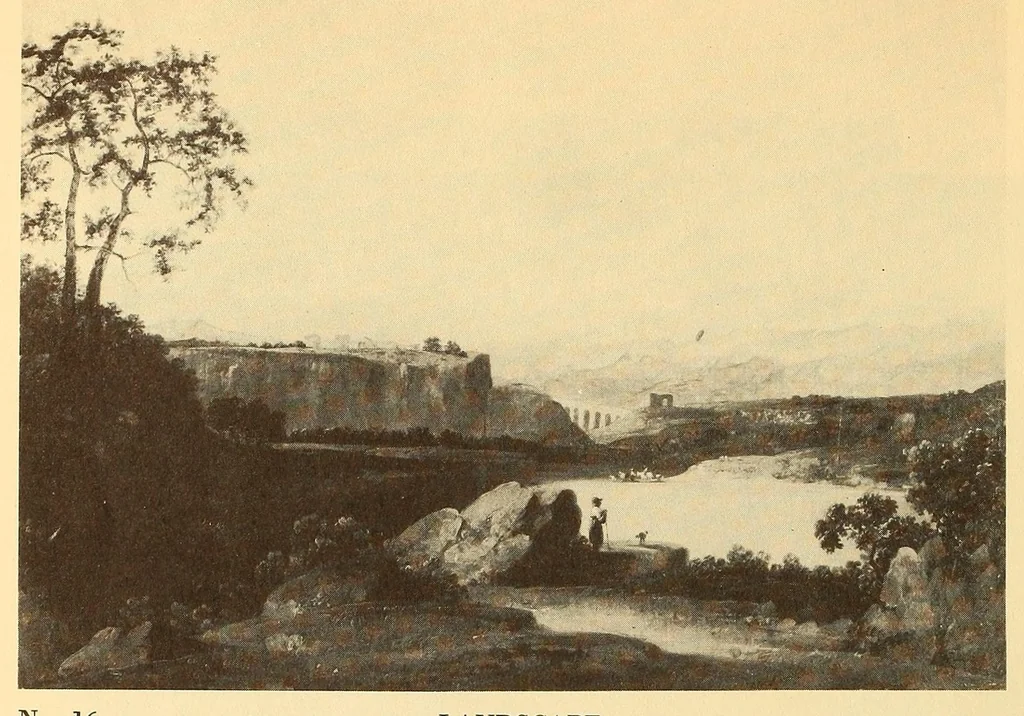 An illustration from Exhibition of American paintings, 1900, leaf 16