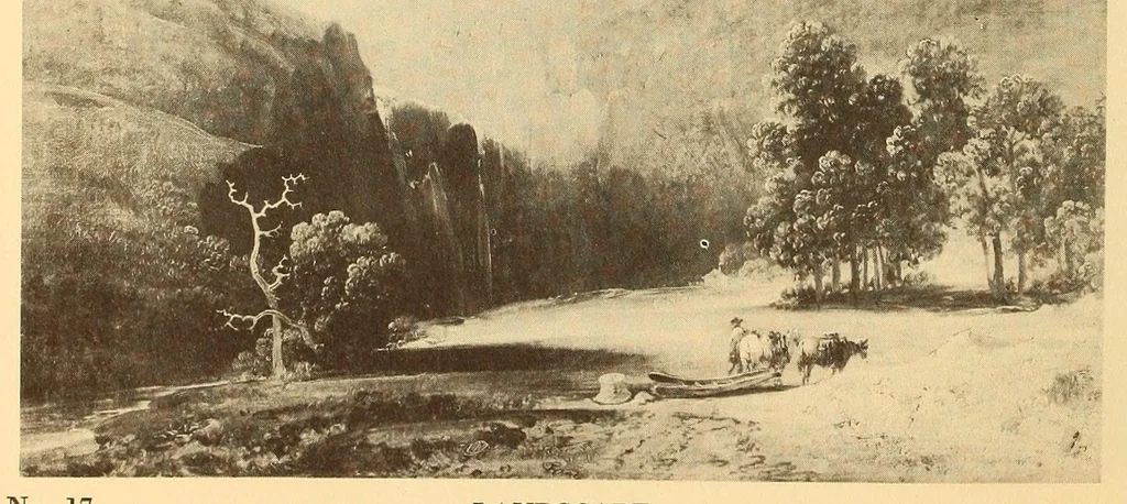 An illustration from Exhibition of American paintings, 1900, leaf 16