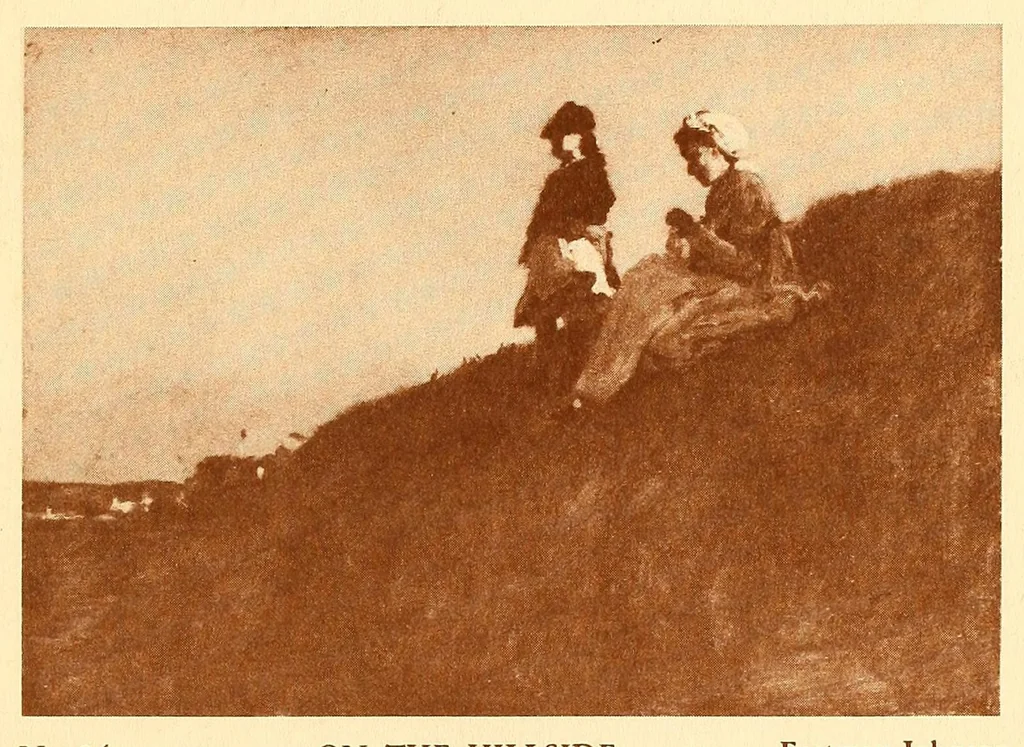 An illustration from Exhibition of American paintings, 1900, leaf 3