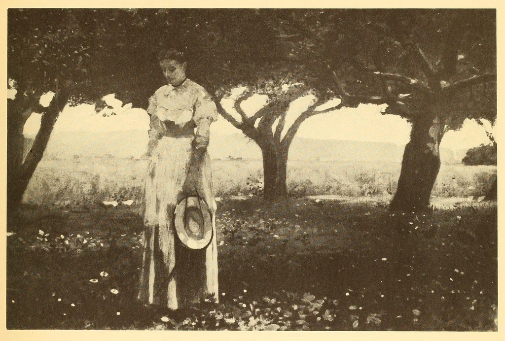 An illustration from Exhibition of American paintings, 1900, leaf 5
