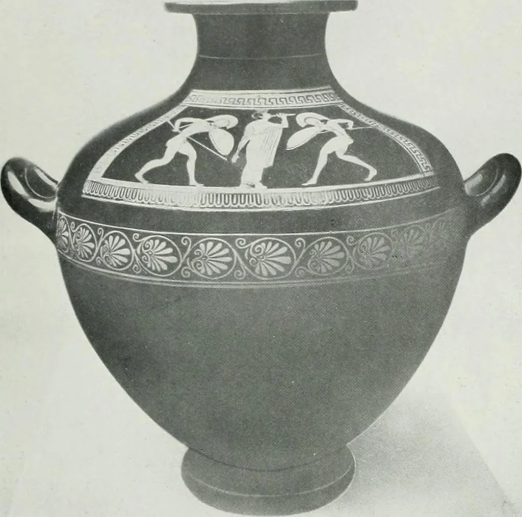 An illustration from An exhibition of antique sculpture, vases, bronzes, &c., &c.,; Egyptian, Greek, Roman and Italian, from the Hope, Peel, Kennedy, Clephan, Hilton Price, and other collections, 1919, leaf 45