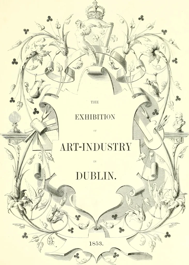 An illustration from The exhibition of art-industry in Dublin, 1853, 1853, leaf 7