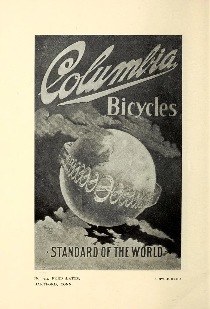 An illustration from Exhibition of Columbia bicycle art poster designs, 1896, leaf 26