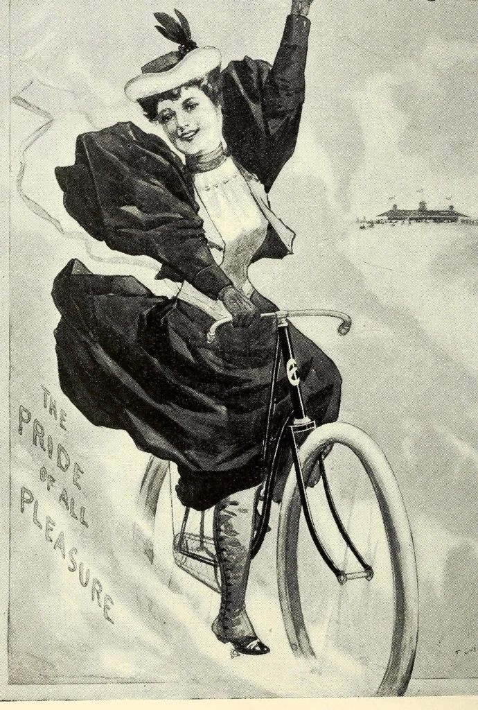 An illustration from Exhibition of Columbia bicycle art poster designs, 1896, leaf 30