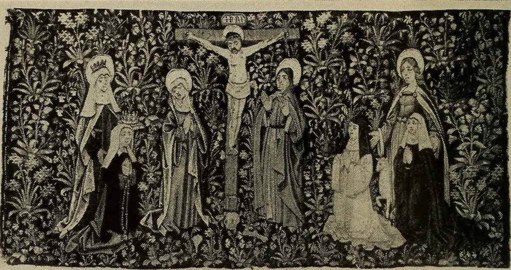 An illustration from An exhibition of gothic tapestries of France and Flanders : April twenty-two to May sixteen, nineteen hundred and twenty, 1920, leaf 11