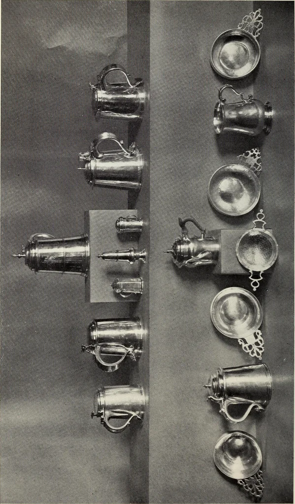 An illustration from Exhibition of old silver owned in Worcester County: June 15th to September 15th, nineteen hundred and thirteen, Worcester Art Museum., 1913, leaf 14