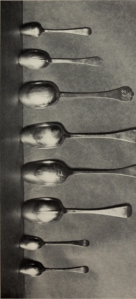 An illustration from Exhibition of old silver owned in Worcester County: June 15th to September 15th, nineteen hundred and thirteen, Worcester Art Museum., 1913, leaf 23