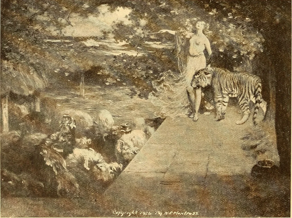 An illustration from Exhibition of Oriental and American art, under the joint auspices of the Alumni memorial committee and the Ann Arbor art association on the occasion of the opening of the Alumni memorial hall, University of Michigan, May 11 to 30, 1910, 1910, leaf 45