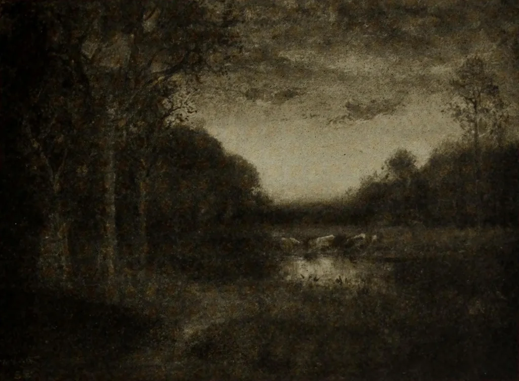 An illustration from Exhibition of paintings by the late William Keith, the Art Institute of Chicago, April 22 to May 6, 1913, 1913, leaf 21