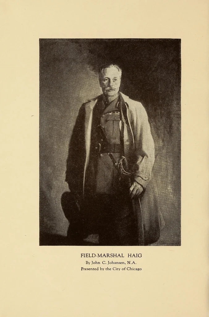 An illustration from Exhibition of war portraits : signing of the Peace treaty, 1919, and portraits of distinguished leaders of America and of the allied nations painted by eminent American artists for presentation to the National Portrait Gallery, 1921, leaf 36
