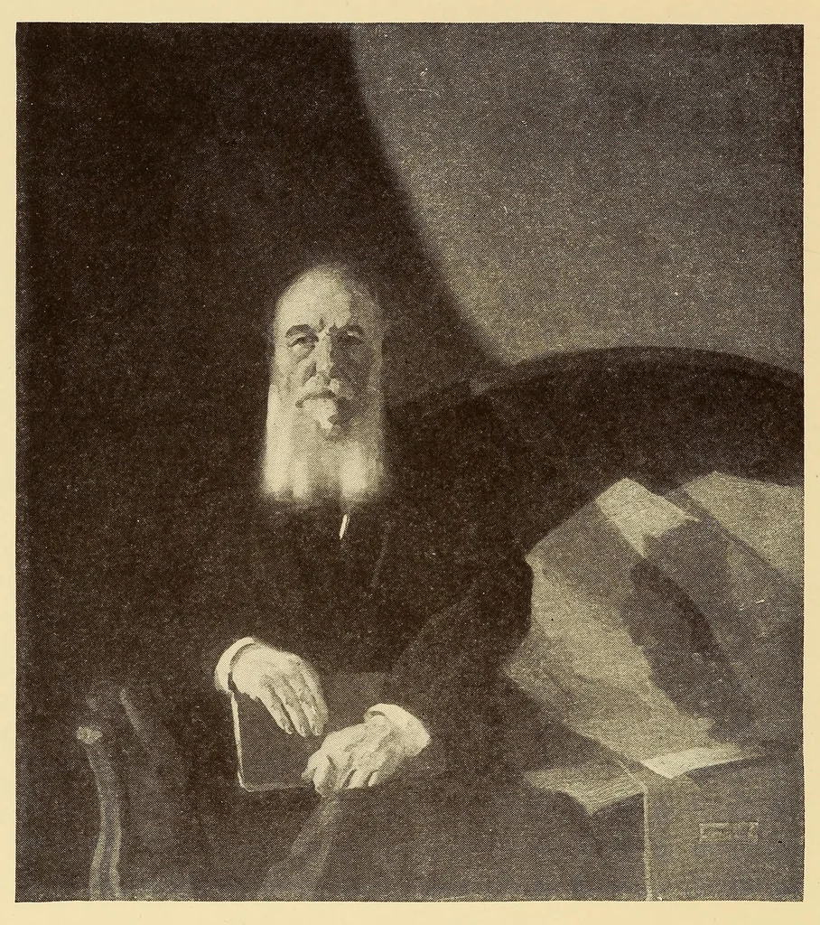 An illustration from Exhibition of war portraits : signing of the Peace treaty, 1919, and portraits of distinguished leaders of America and of the allied nations painted by eminent American artists for presentation to the National Portrait Gallery, 1921, leaf 58