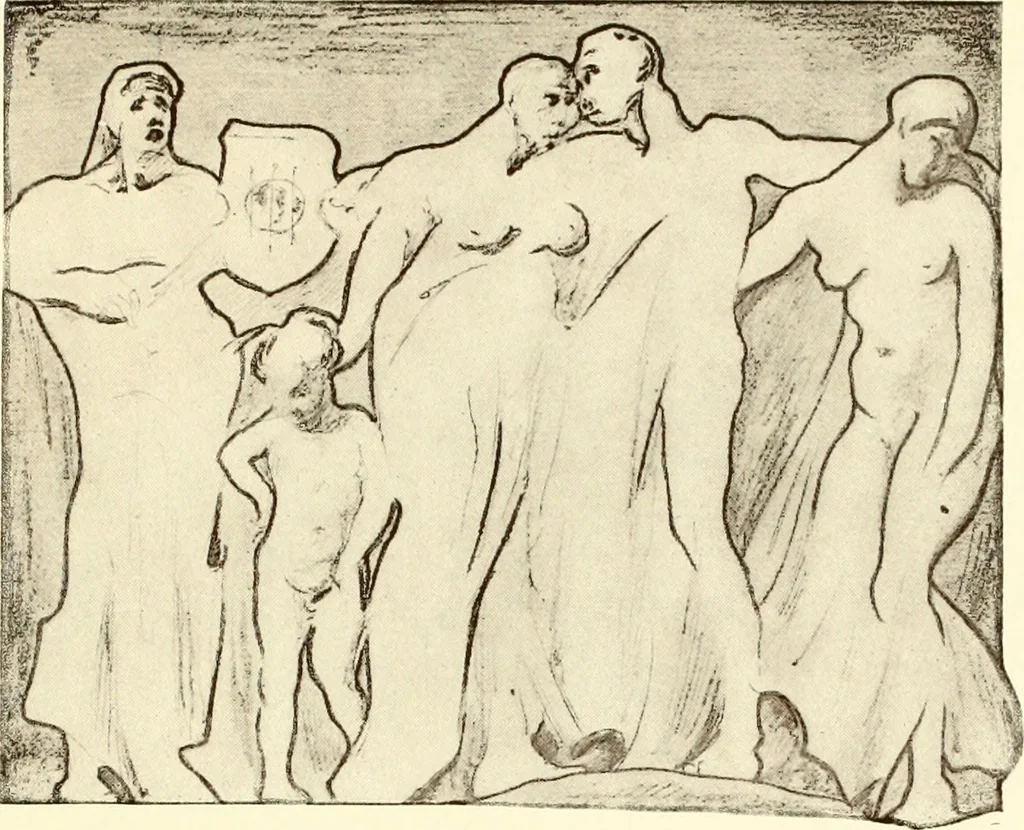 An illustration from Exhibition of the works of the sculptor O'Connor, 1917, leaf 38