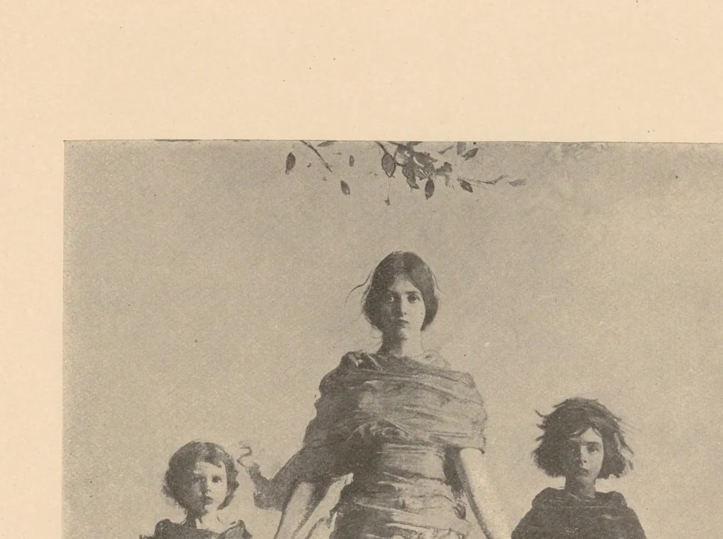 An illustration from Exhibition of Oriental and American art : under the joint auspices of the Alumni memorial committee and the Ann Arbor art association on the occasion of the opening of the Alumni Memorial Hall, University of Michigan, May 11 to 30, 1910, 1910, leaf 47