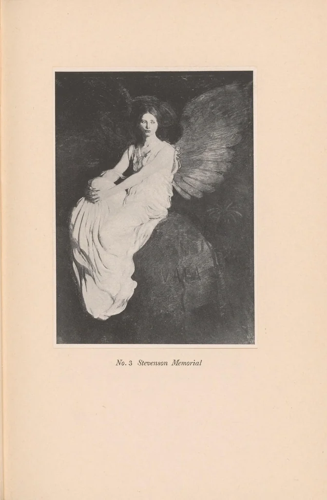 An illustration from Exhibition of paintings by Abbott H. Thayer held at Carnegie Institute, Pittsburgh, April 24-June 30, 1919, leaf 47
