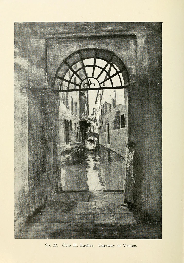 An illustration from Exhibition and sale of paintings of the late Otto H. Bacher : American painter and etcher, friend of Whistler : with a few additional paintings from private collections ... : to be sold at auction ... January 23, 1917 ..., the Walpole Galleries, 1917, leaf 10