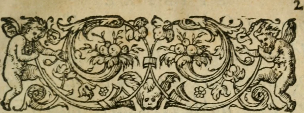 An illustration from Exhortation avx Francois povr vivre en concorde, et iovir dv bien de la paix, 1570, leaf 4