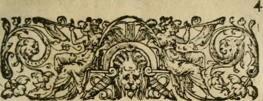 An illustration from Exhortation avx Francois povr vivre en concorde, et iovir dv bien de la paix, 1570, leaf 8