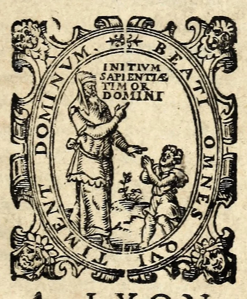 An illustration from Exhortation faicte par Monseignevr l'Archidvc d'A vstrie, gouuerneur & capitaine general des pays bas aux Estats generaux desdits pays. Item les poincts & articles proposez par sadicte Altez e aux Estats generaux, auec La harangue de messire Elbert Leoninus ..., 1579, leaf 5