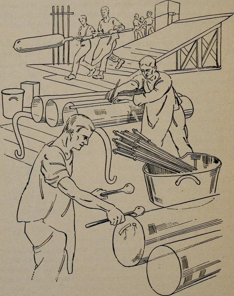 An illustration from Experimental glass blowing for boys, 1920, leaf 14