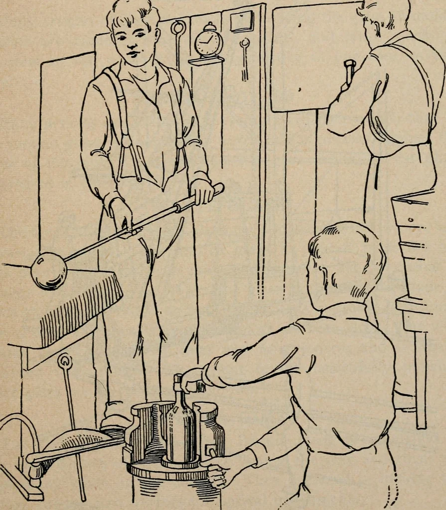 An illustration from Experimental glass blowing for boys, 1920, leaf 17