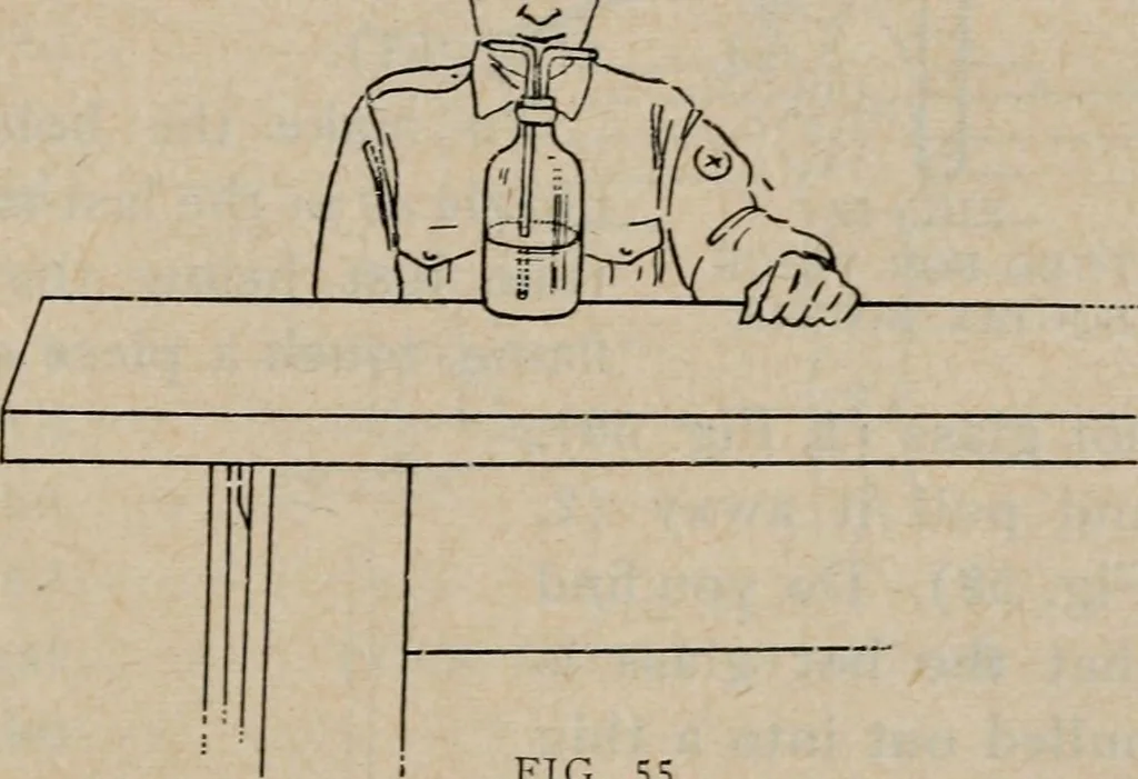 An illustration from Experimental glass blowing for boys, 1920, leaf 35