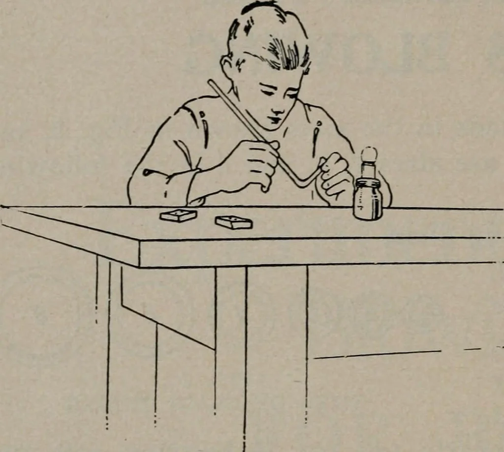 An illustration from Experimental glass blowing for boys, 1920, leaf 4