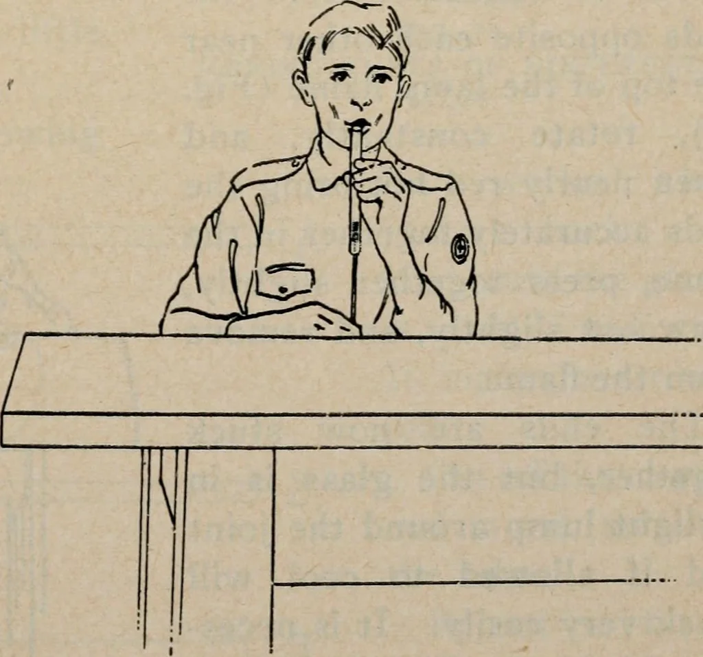An illustration from Experimental glass blowing for boys, 1920, leaf 43