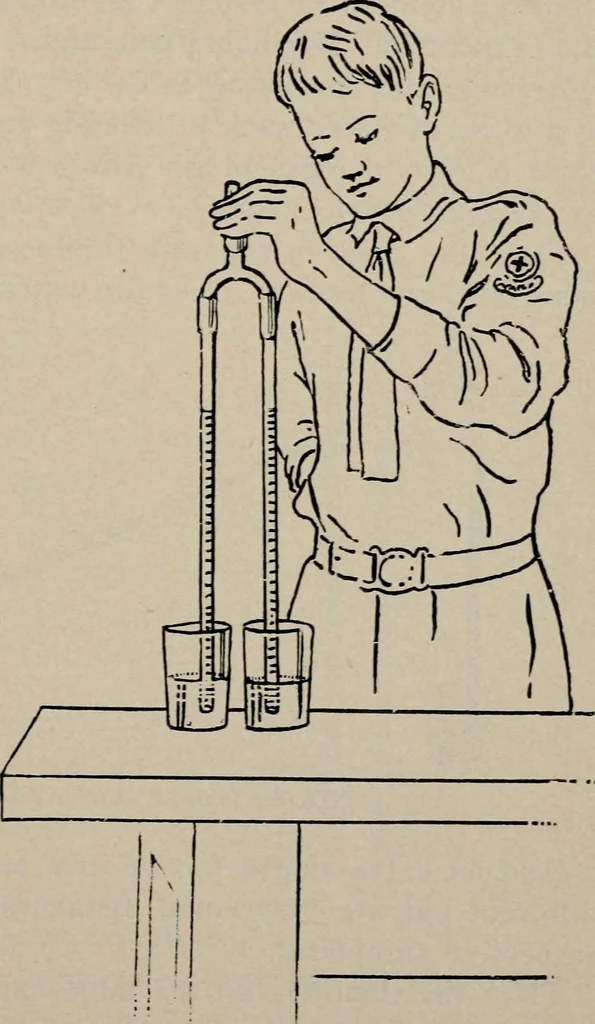 An illustration from Experimental glass blowing for boys, 1920, leaf 49