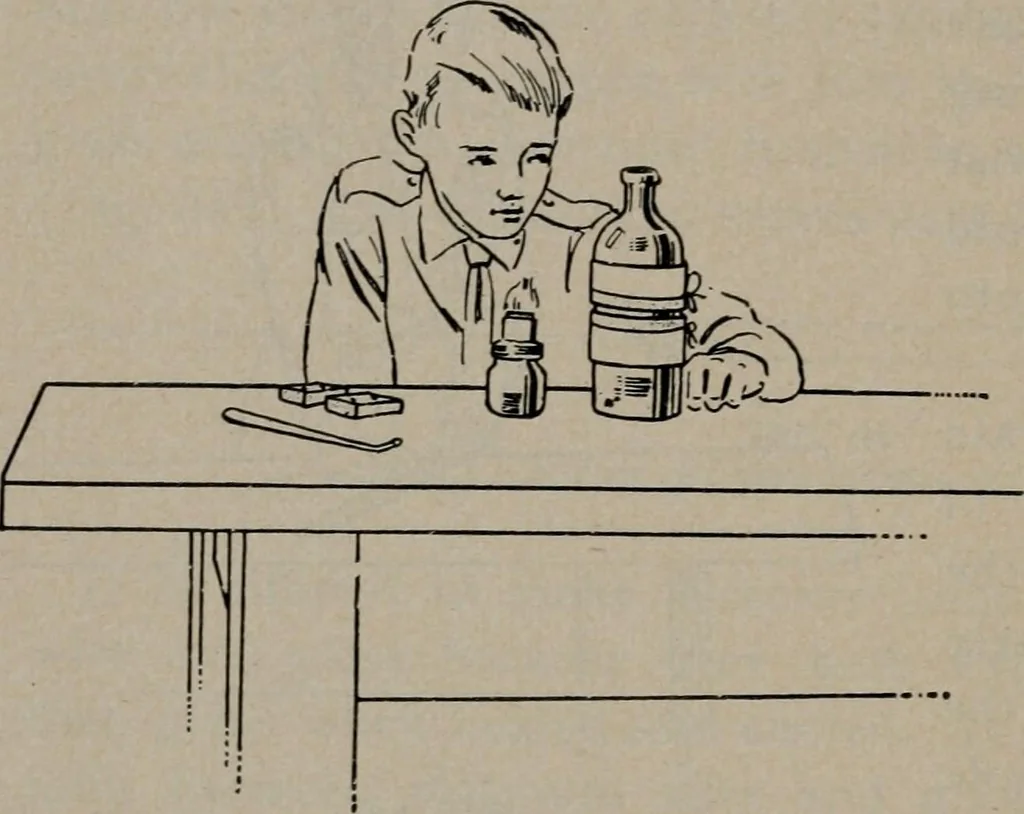 An illustration from Experimental glass blowing for boys, 1920, leaf 54