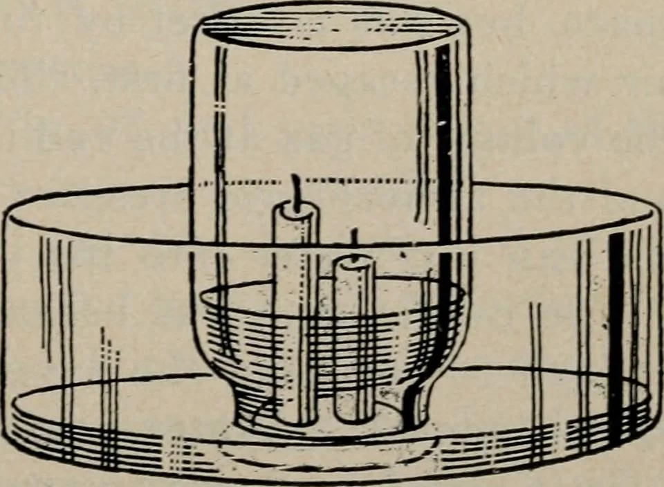 An illustration from Experimental glass blowing for boys, 1920, leaf 57