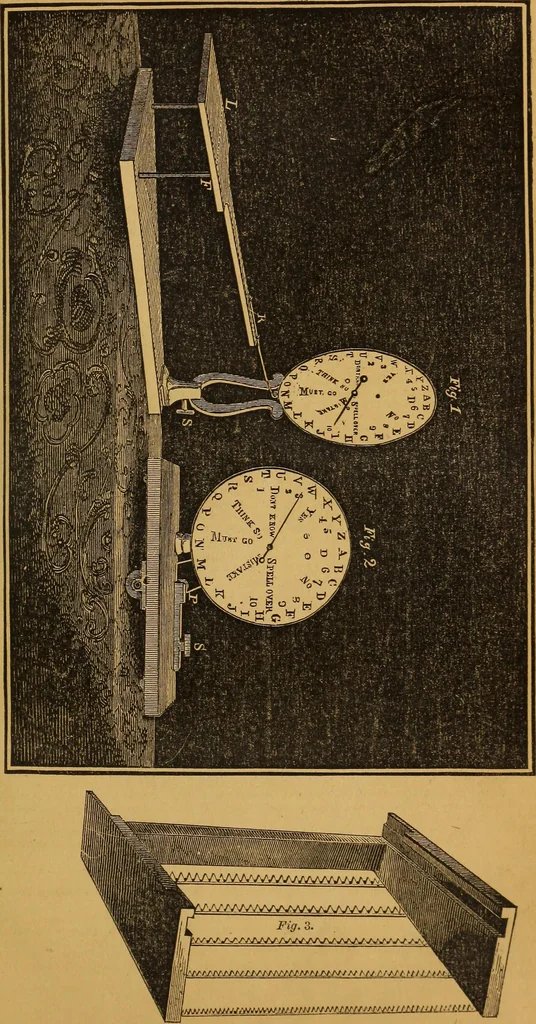 An illustration from Experimental investigation of the spirit manifestations : demonstrating the existence of spirits and their communion with mortals : doctrine of the spirit world respecting heaven, hell, morality, and God : also, the influence of Scripture on the morals of Christians, 1855, leaf 23
