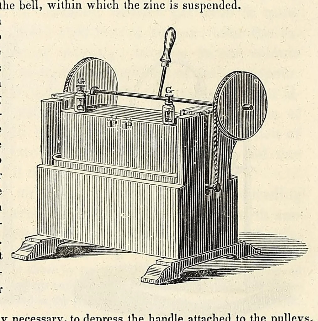 An illustration from Experimental observations, and improvements in apparatus and manipulation : with theoretical suggestions respecting the causes of tornadoes, falling stars, and the Aurora borealis, 1836, leaf 64