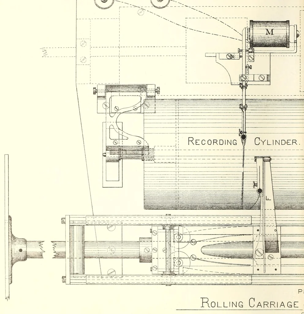 An illustration from Experiments in aerodynamics, 1891, leaf 156