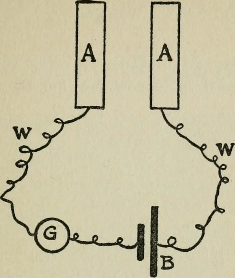 An illustration from Experiments in psychical science, levitation, contact, and the direct voice, 1919, leaf 106