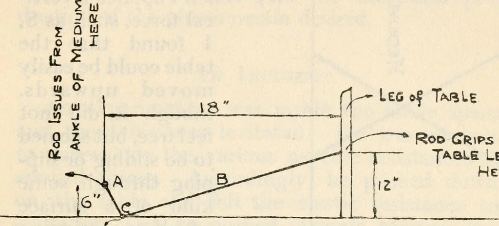 An illustration from Experiments in psychical science : levitation, contact, and the direct voice, 1919, leaf 76