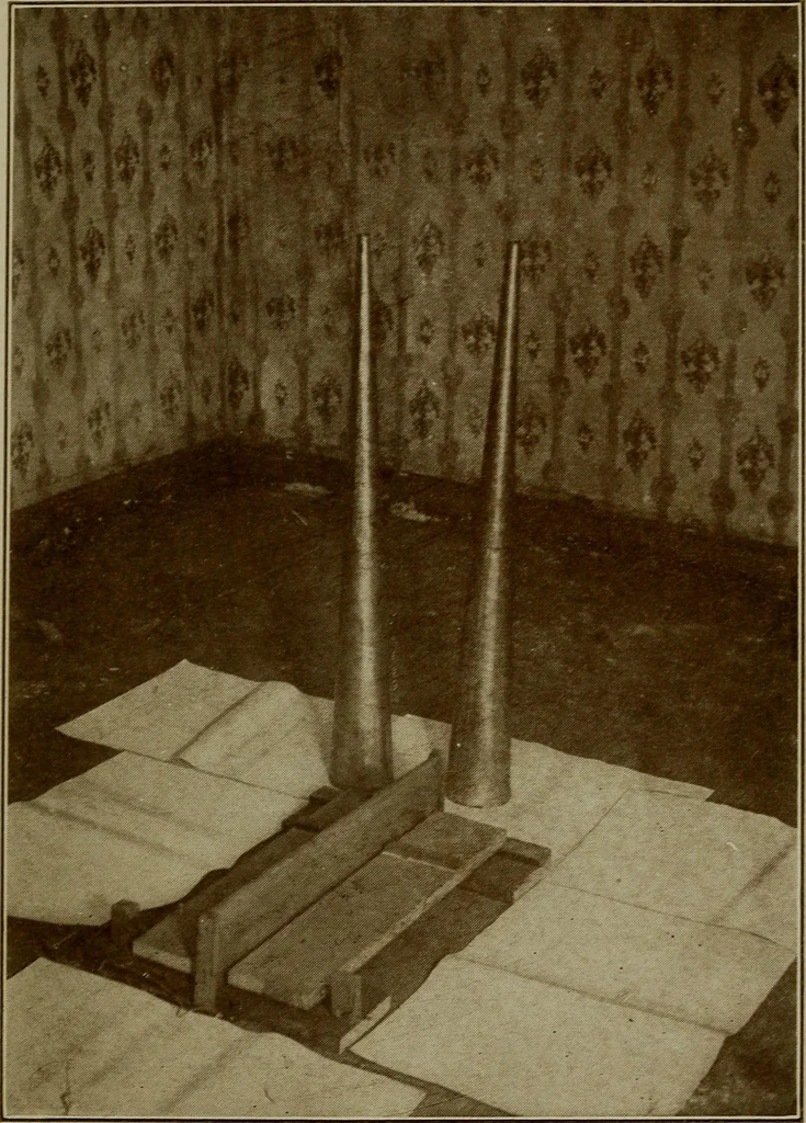 An illustration from Experiments in psychical science : levitation, contact, and the direct voice, 1919, leaf 201