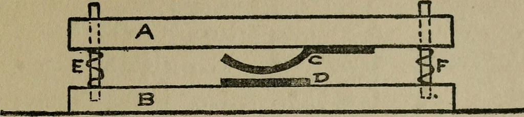 An illustration from Experiments in psychical science : levitation, contact, and the direct voice, 1919, leaf 53